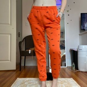 Orange adika sweatpants